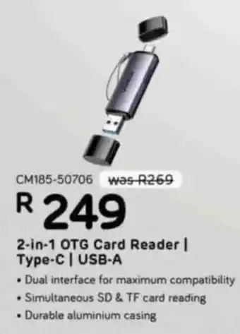 Computer Mania UGREEN 2-in-1 OTG Card Reader/ Type-C/ USB-A offer