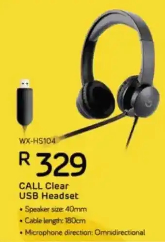 Computer Mania Winx Call Clear USB Headset offer
