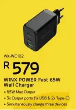 Computer Mania WINX POWER Fast 65W Wall Charger offer