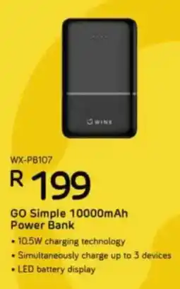 Computer Mania Winx Go Simple 10000mAh Power Bank offer