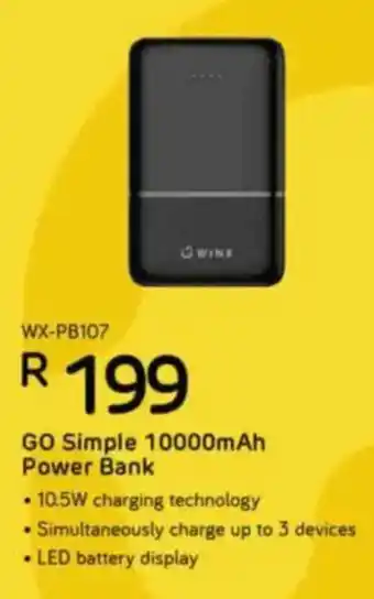 Computer Mania Winx Go Simple 10000mAh Power Bank offer