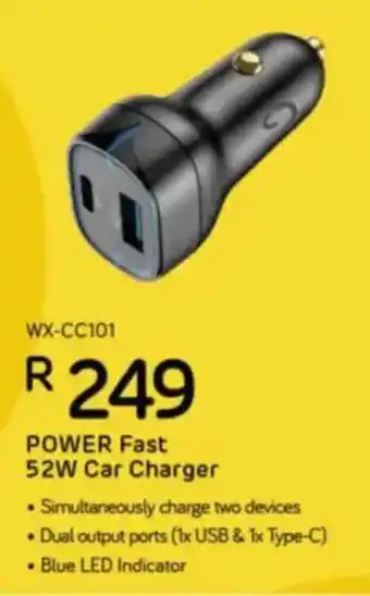 Computer Mania Winx Power Fast 52W Car Charger offer