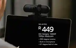 Computer Mania Winx DO Simple 1080P 30fps Webcam offer