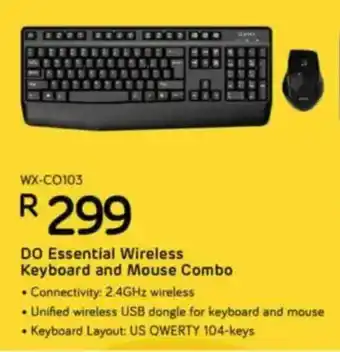 Computer Mania Winx DO Essential Wireless Keyboard and Mouse Combo offer