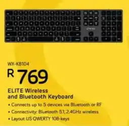 Computer Mania Winx Elite Wireless and Bluetooth Keyboard offer