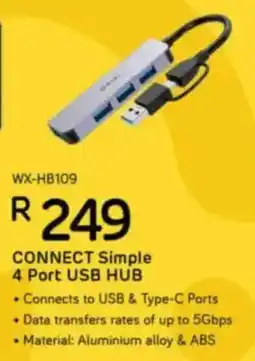 Computer Mania Winx Connect Simple 4 Port USB Hub offer