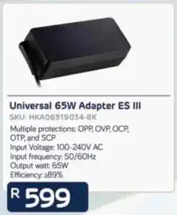 Computer Mania Huntkey Universal 65W Adapter ES III offer