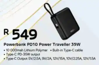 Computer Mania RED-E Powerbank PD10 Power Traveller 35W offer