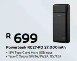 Computer Mania RED-E Powerbank RC27-PD 27,000mAh offer
