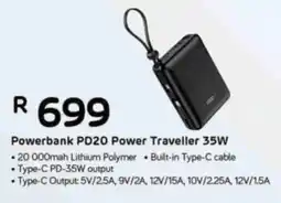 Computer Mania RED-E Powerbank PD20 Power Traveller 35W offer