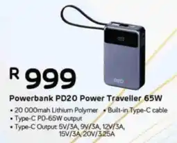 Computer Mania RED-E Powerbank PD20 Power Traveller 65W offer
