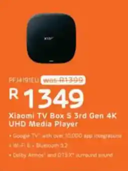 Computer Mania Xiaomi TV Box 5 3rd Gen 4K UHD Media Player offer