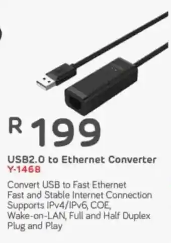Computer Mania UNITEK USB2.0 to Ethernet Converter offer