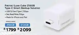 Computer Mania Patriot iLuxe Cube 256GB Type-C Smart Backup Solution offer