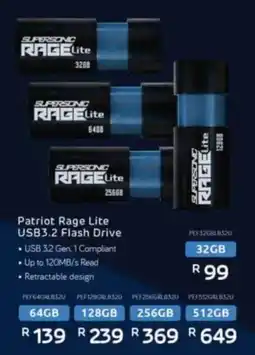 Computer Mania Patriot Rage Lite USB 3.2 Flash Drive offer