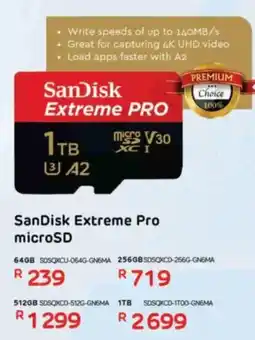 Computer Mania SanDisk Extreme Pro microSD offer