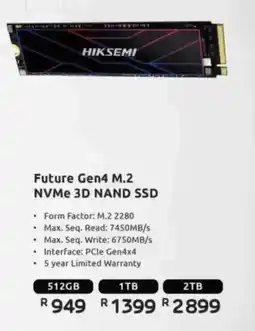 Computer Mania HIKSEMI Future Gen4 M.2 NVMe 3D NAND SSD offer