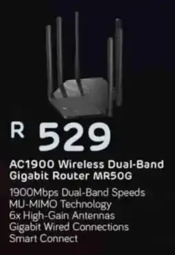 Computer Mania Mercusys AC1900 Wireless Dual-Band Gigabit Router MR50G offer