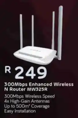 Computer Mania Mercusys 300Mbps Enhanced Wireless N Router MW325R offer