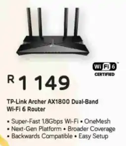 Computer Mania TP-Link Archer AX1800 Dual-Band Wi-Fi 6 Router offer