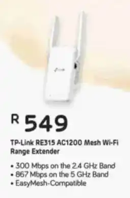 Computer Mania TP-Link RE315 AC1200 Mesh Wi-Fi Range Extender offer