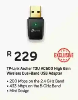 Computer Mania TP-Link Archer T2U AC600 High Gain Wireless Dual-Band USB Adapter offer