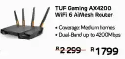 Computer Mania ASUS TUF Gaming AX4200 WiFi 6 AiMesh Router offer