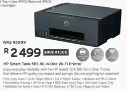 Computer Mania HP Smart Tank 581 All-in-One Wi-Fi Printer offer