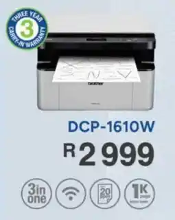 Computer Mania Brother Black and White Laser Printers DCP-1610W offer