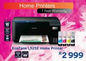 Computer Mania EPSON EcoTank L3252 Home Printer offer