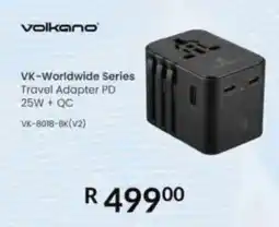 Computer Mania Volkano VK-Worldwide Series Travel Adapter PD 25W + QC offer