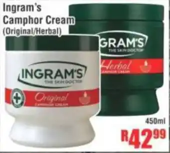 Devland Cash And Carry Ingram's Camphor Cream offer