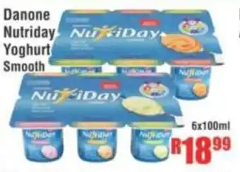 Devland Cash And Carry Danone Nutriday Yoghurt Smooth offer
