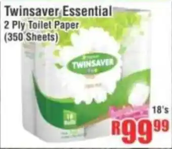 Devland Cash And Carry Twinsaver Essential 2 Ply Toilet Paper offer