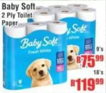 Devland Cash And Carry Baby Soft 2 Ply Toilet Paper offer