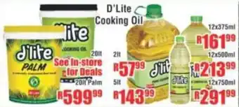 Devland Cash And Carry D'Lite Cooking Oil offer