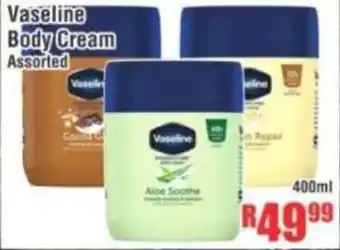 Devland Cash And Carry Vaseline Body Cream Assorted offer