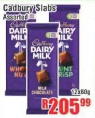 Devland Cash And Carry Cadbury Slabs Assorted offer