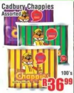 Devland Cash And Carry Cadbury Chappies Assorted offer
