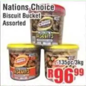 Devland Cash And Carry Nations Choice Biscuit Bucket Assorted offer