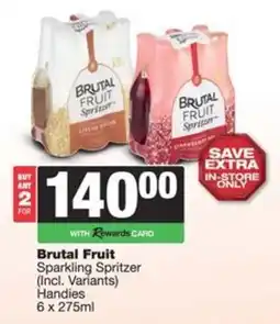 Spar Brutal Fruit Sparkling Spritzer Handies offer