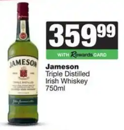 Spar Jameson Triple Distilled Irish Whiskey offer