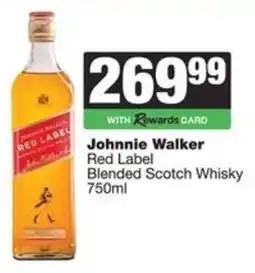 Spar Johnnie Walker Red Label Blended Scotch Whisky offer