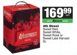 Spar 4th Street Sweet Red, Sweet White, Sweet Rosé or Sweet Late Harvest offer