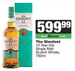 Spar The Glenlivet 12 Year Old Single Malt Scotch Whisky offer