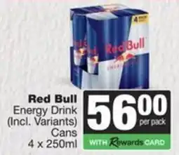 Spar Red Bull Energy Drink Cans offer