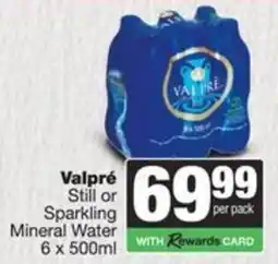 Spar Valpré Still or Sparkling Mineral Water offer