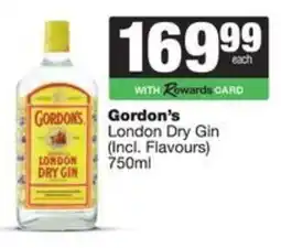 Spar Gordon's London Dry Gin offer