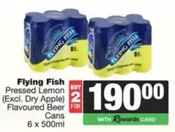 Spar Flying Fish Pressed Lemon Flavoured Beer Cans offer