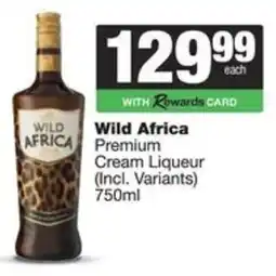 Spar Wild Africa Premium Cream Liqueur offer
